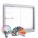 LED-RAL MAXI Sliding Doors Noticeboard - Magnetic