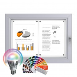 LED-RAL Notice Board – Magnetic 2 x DIN A4